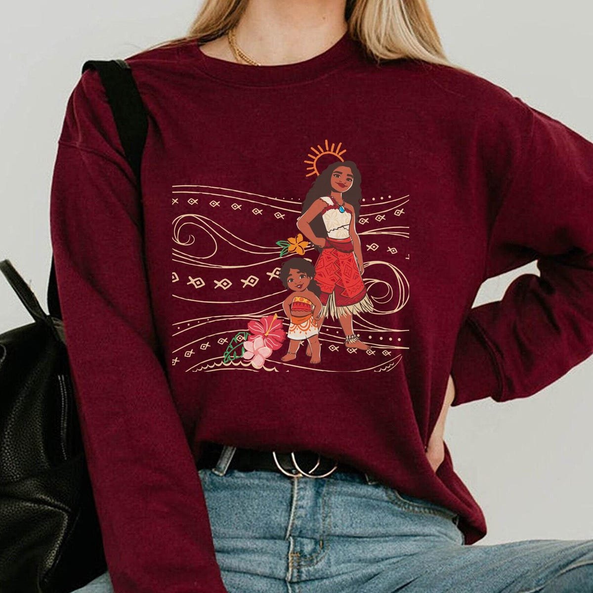 Vintage Disney Moana Shirt for Girls - Family Vacation Matching Tee