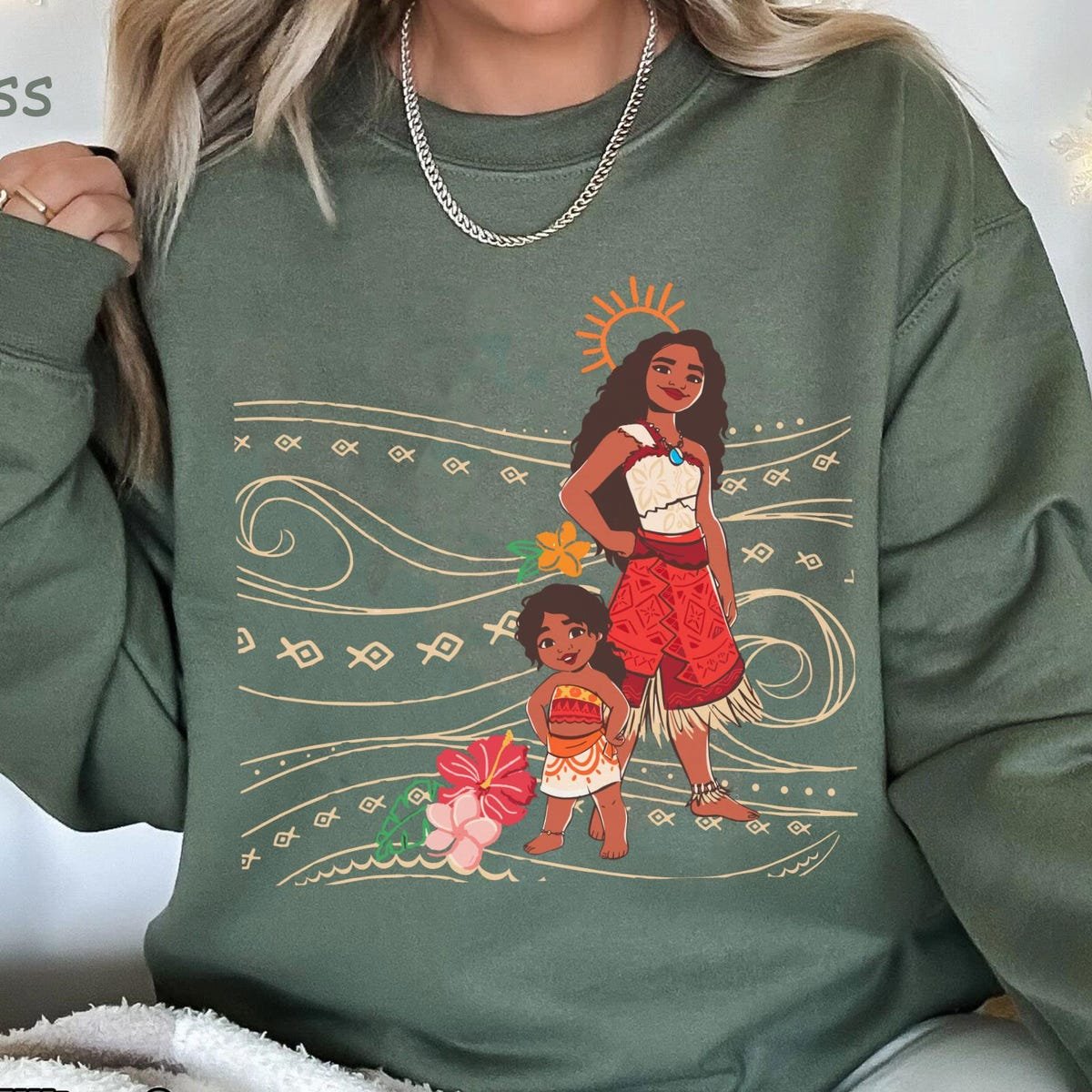 Vintage Disney Moana Shirt for Girls - Family Vacation Matching Tee
