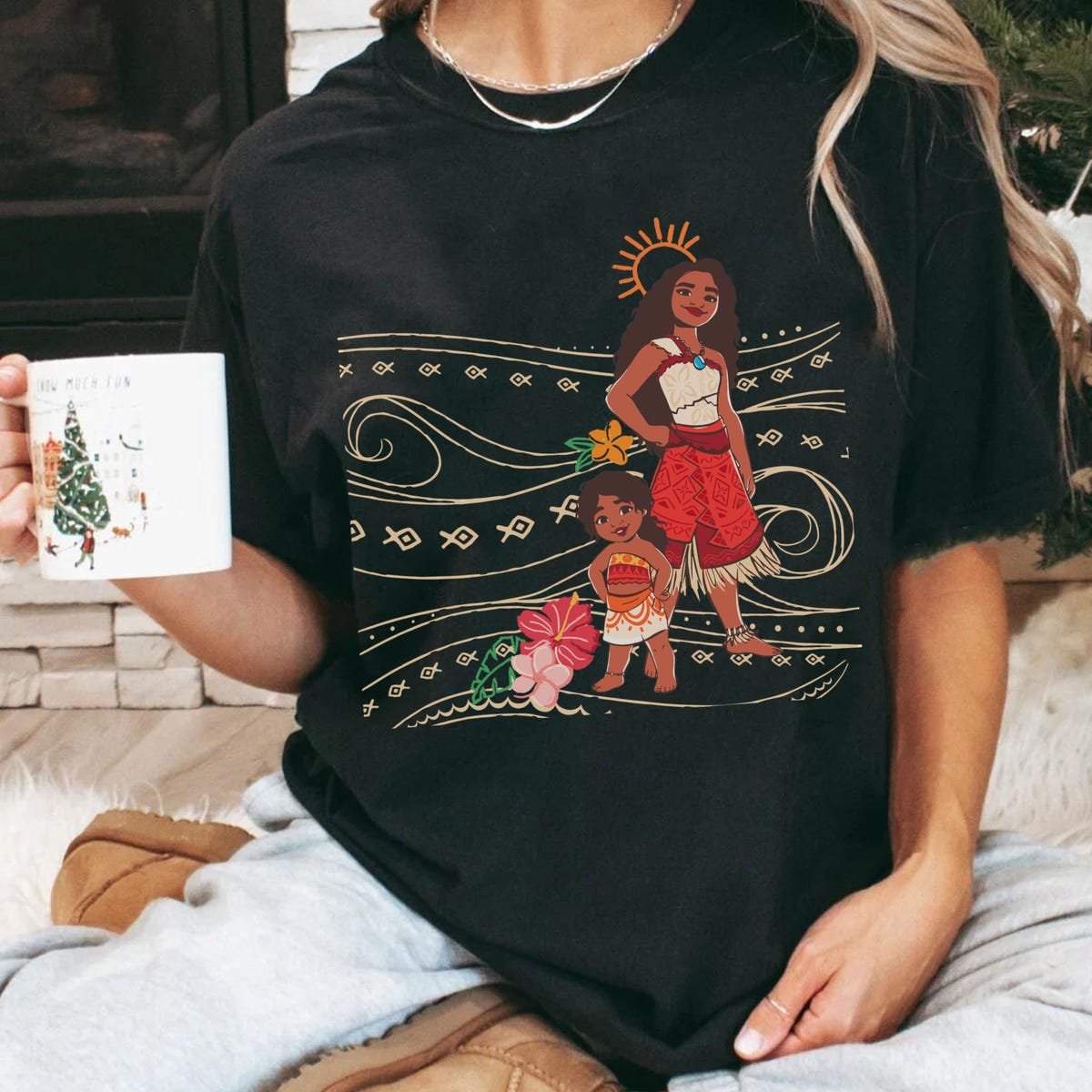 Vintage Disney Moana Shirt for Girls - Family Vacation Matching Tee