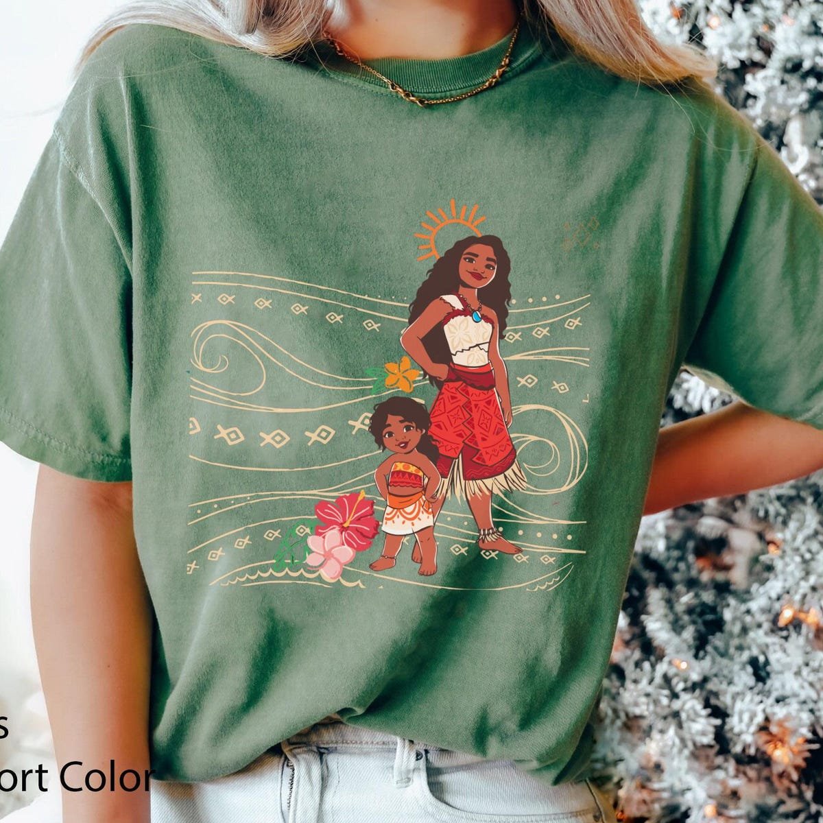 Vintage Disney Moana Shirt for Girls - Family Vacation Matching Tee