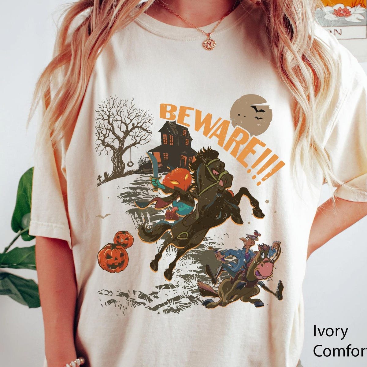 Vintage Donald Duck Halloween Shirt Disney Sleepy Hollow Tee