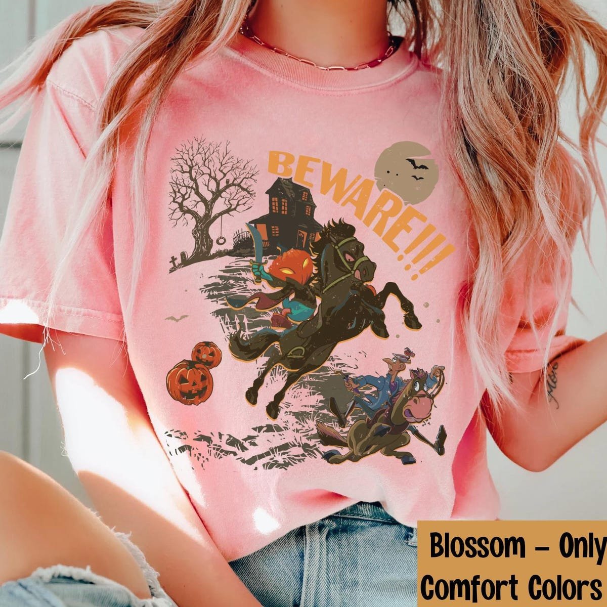 Vintage Donald Duck Halloween Shirt Disney Sleepy Hollow Tee
