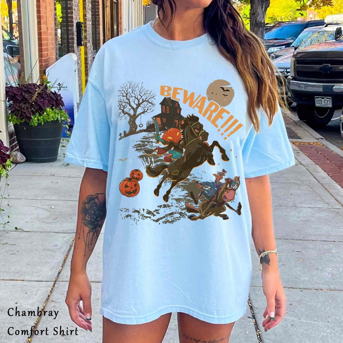 Vintage Donald Duck Halloween Shirt Disney Sleepy Hollow Tee