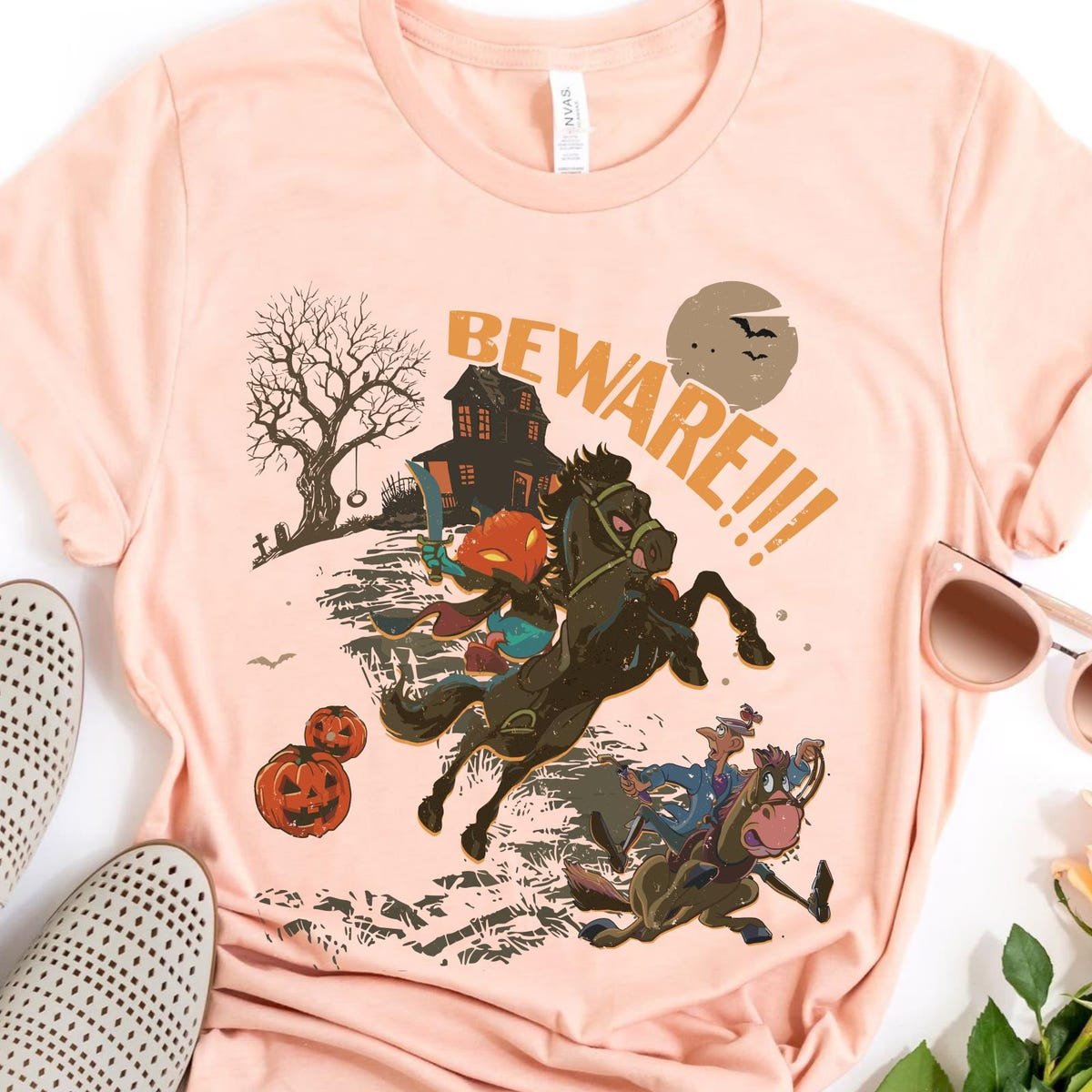 Vintage Donald Duck Halloween Shirt Disney Sleepy Hollow Tee