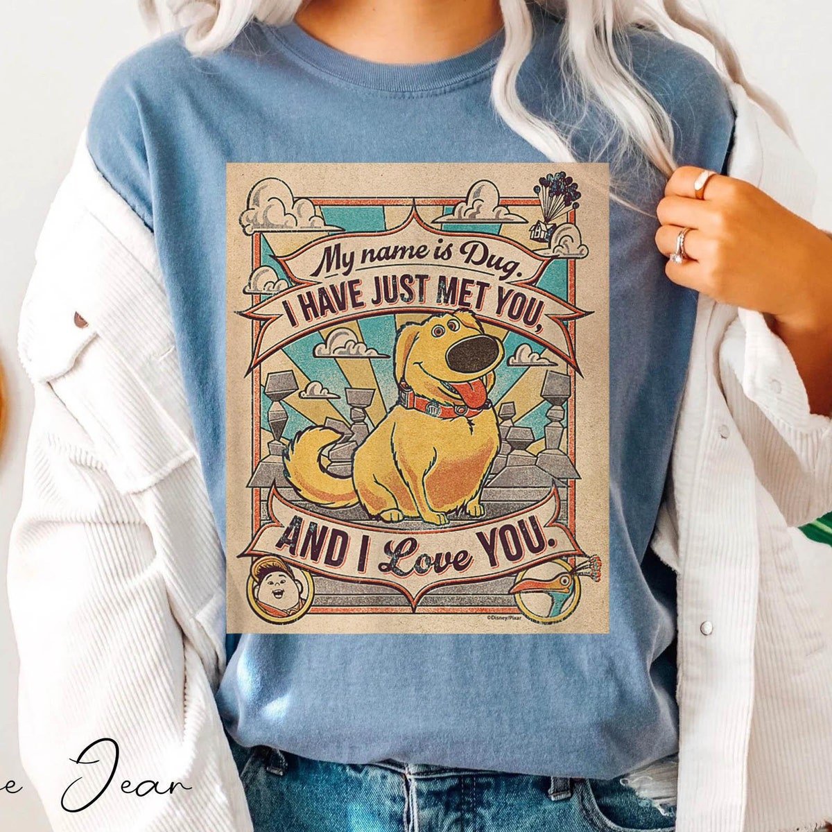 Vintage Dug Disney Dog Shirt Up Movie Comfort Colors Tee
