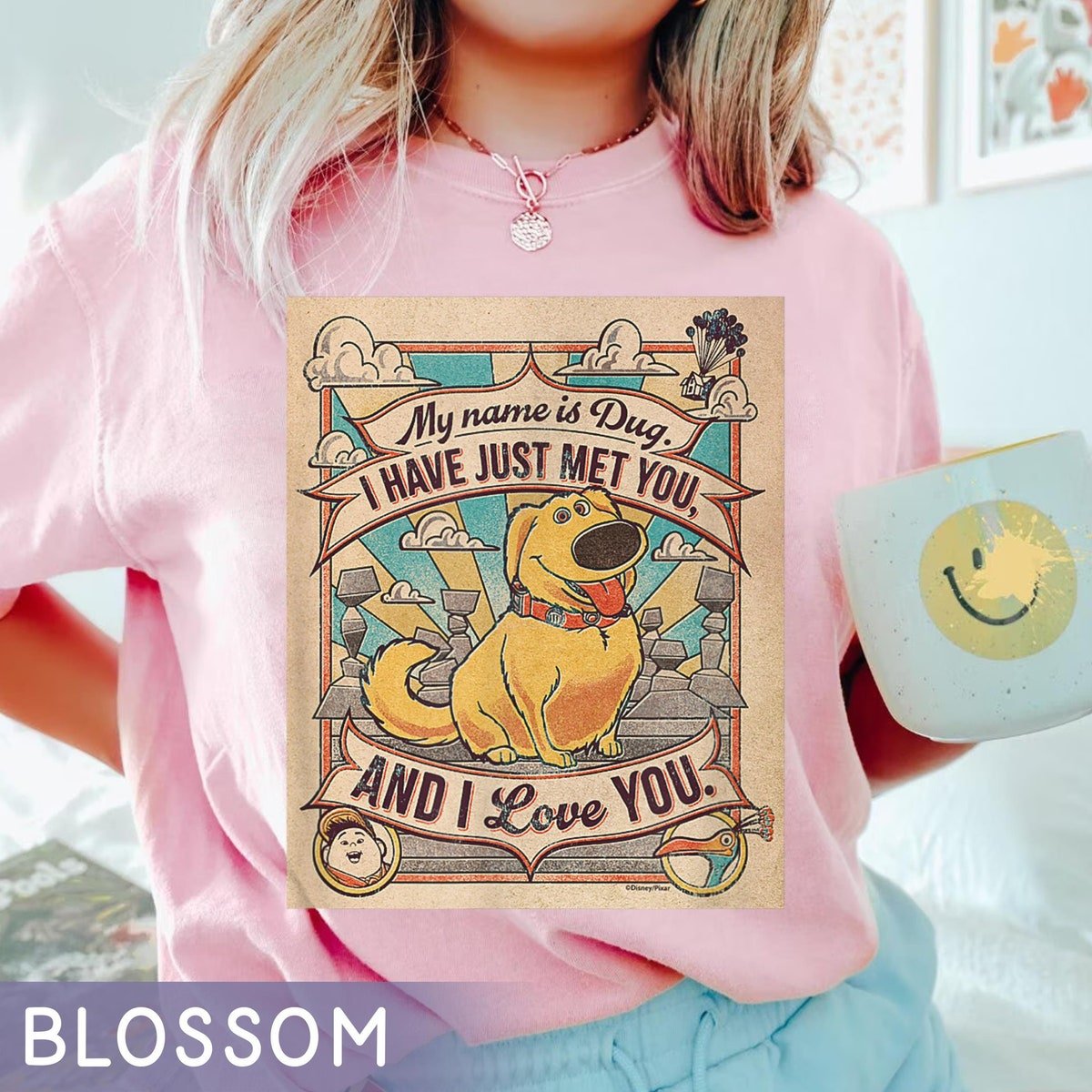 Vintage Dug Disney Dog Shirt Up Movie Comfort Colors Tee