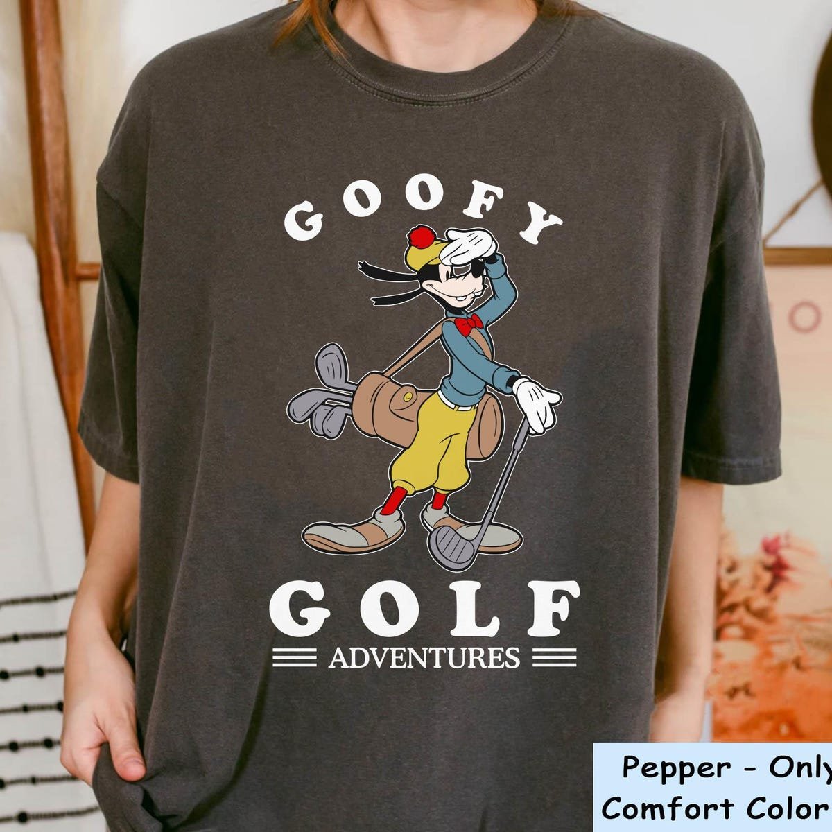 Vintage Goofy Golf T-shirt for Disney Fans and Golf Lovers