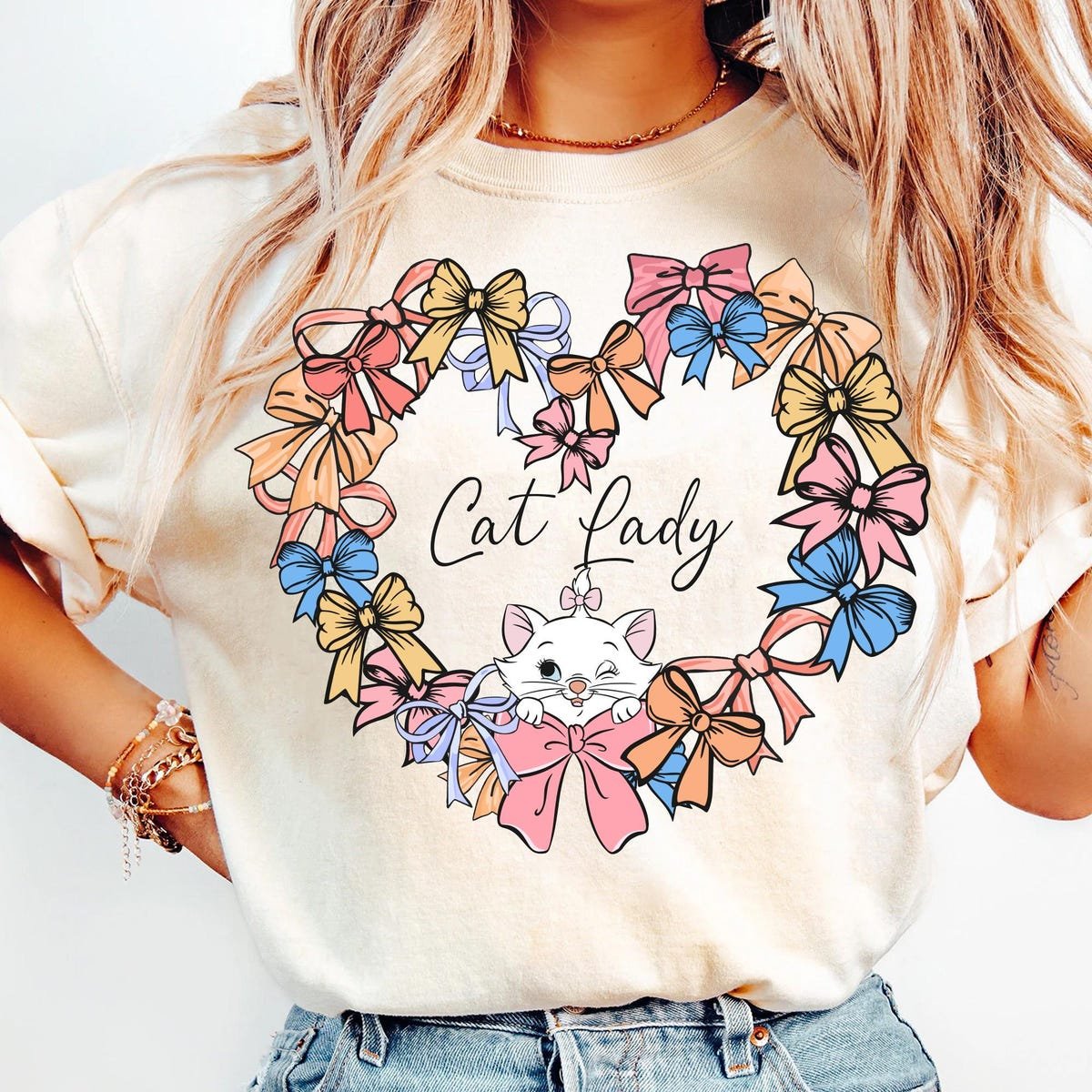 Vintage Marie Cat Shirt Disney Aristocats Tee Cute Birthday Gift