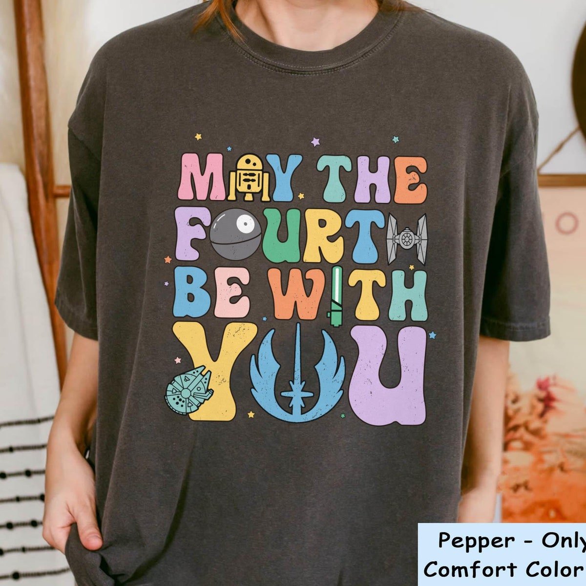 Vintage Star Wars Shirt May the Fourth Be With You Disney T-Shirt 2024