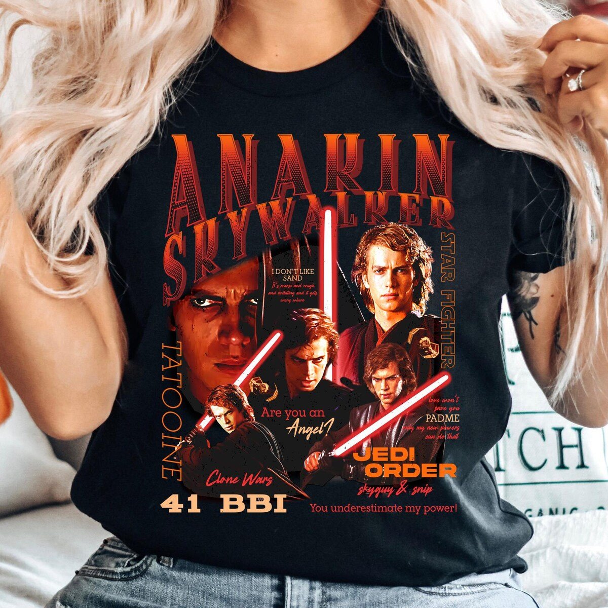 Anakin Skywalker T-shirt Star Wars Darth Vader Revenge Shirt