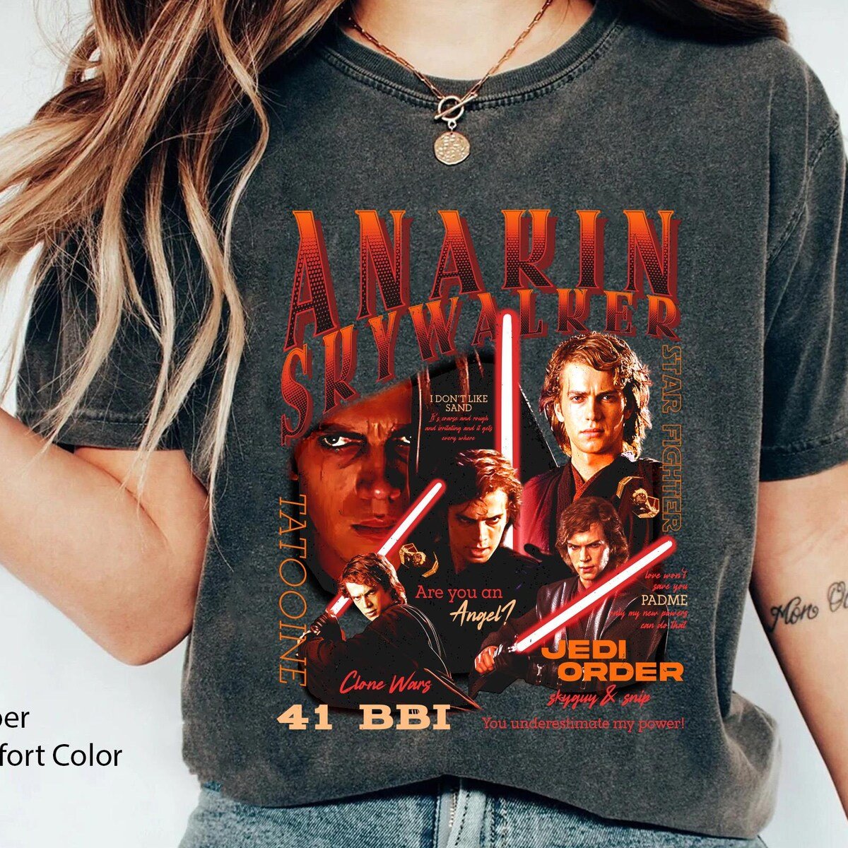Anakin Skywalker T-shirt Star Wars Darth Vader Revenge Shirt