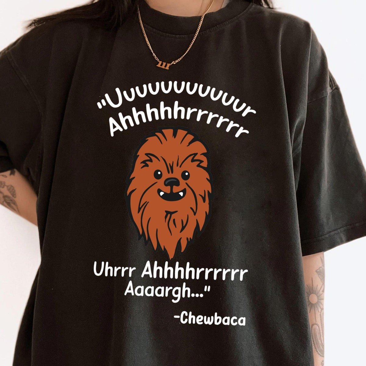 Chewbacca Comfort Colors Shirt Star Wars Fan Gift Disney Family T-Shirt