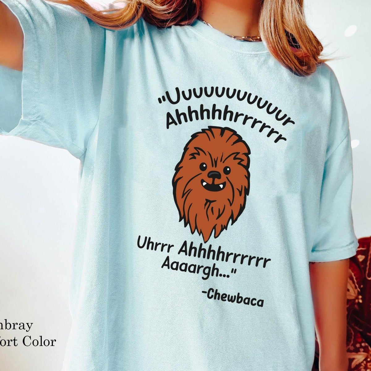 Chewbacca Comfort Colors Shirt Star Wars Fan Gift Disney Family T-Shirt
