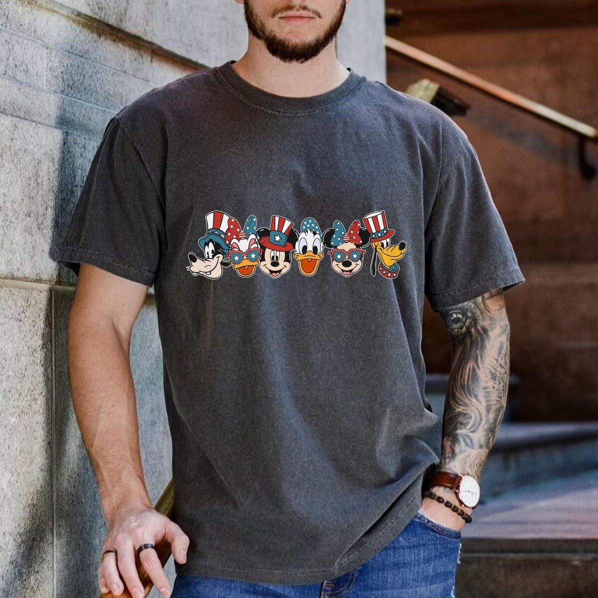 Disney 4th of July Mickey T-shirt Patriotic Family Matching Tee