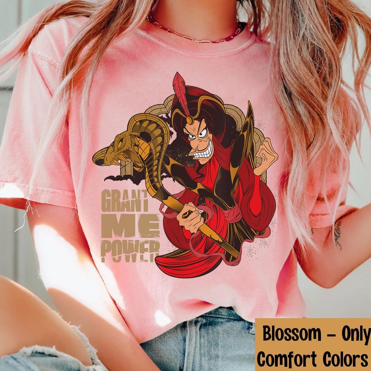 Disney Aladdin Jafar Villain T-Shirt Retro Evil Genie Top