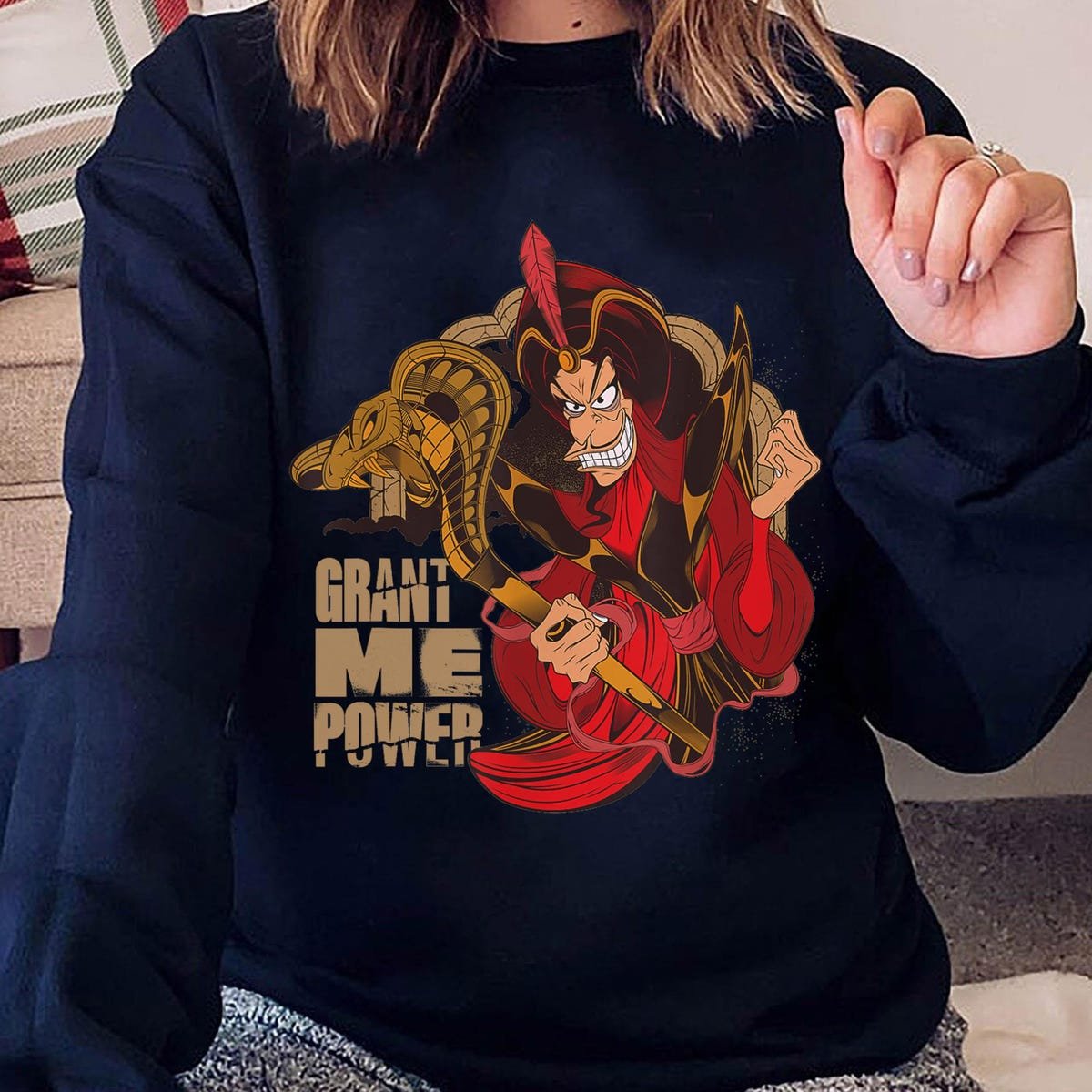 Disney Aladdin Jafar Villain T-Shirt Retro Evil Genie Top