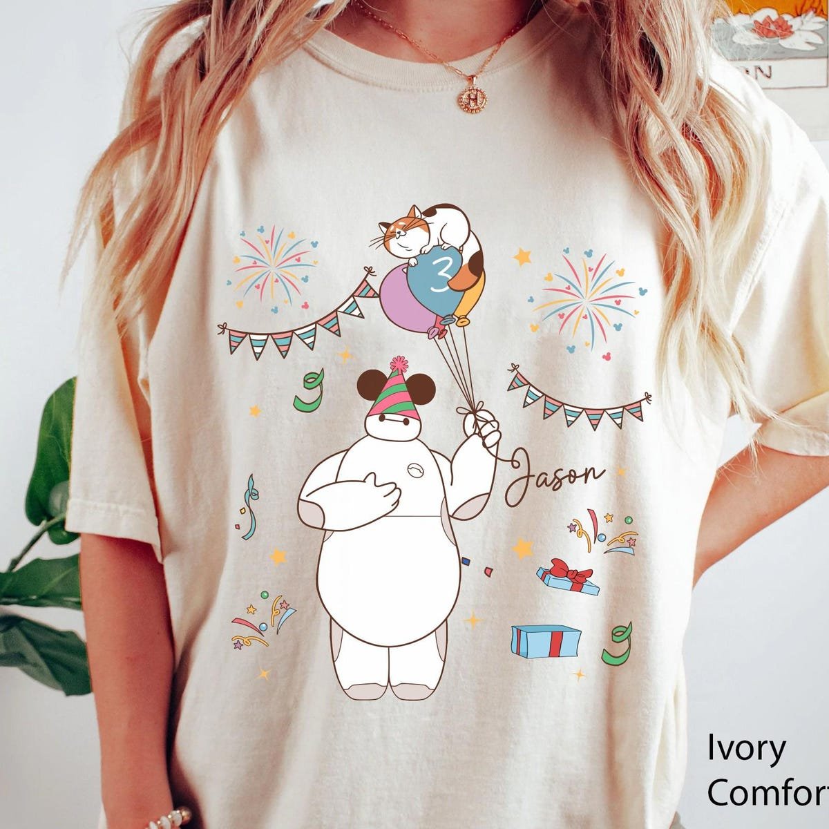 Disney Baymax Shirt Big Hero 6 Personalized Birthday Tee