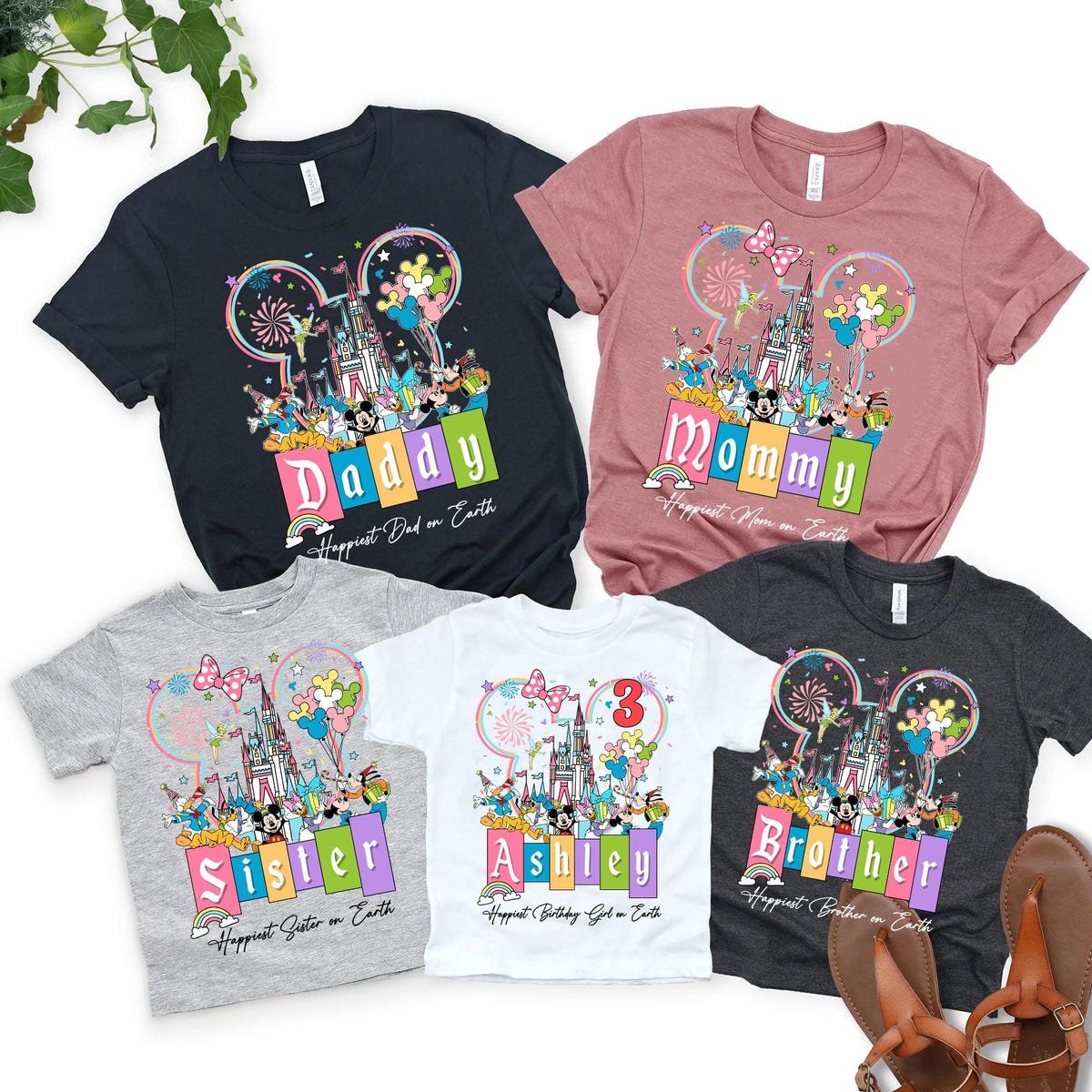 Disney Birthday Shirt Custom Family Matching Safari Mode Mickey Friends