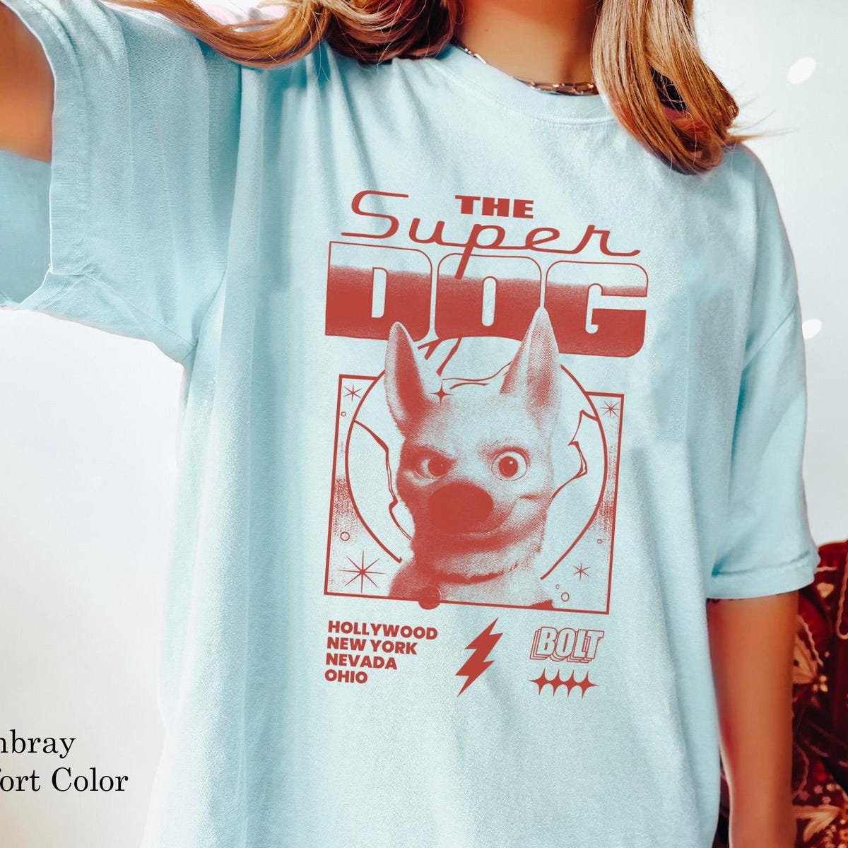 Disney Bolt Super Dog T-Shirt Funny Gift for Bolt Fans