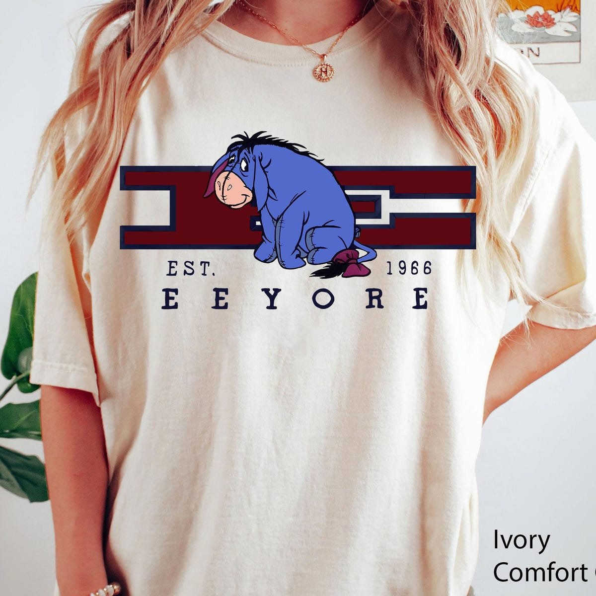 Disney Eeyore Vintage T-Shirt Winnie The Pooh Sad Donkey Tee