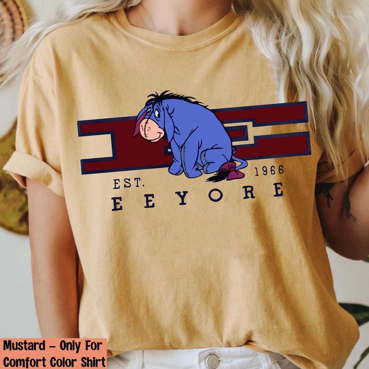 Disney Eeyore Vintage T-Shirt Winnie The Pooh Sad Donkey Tee