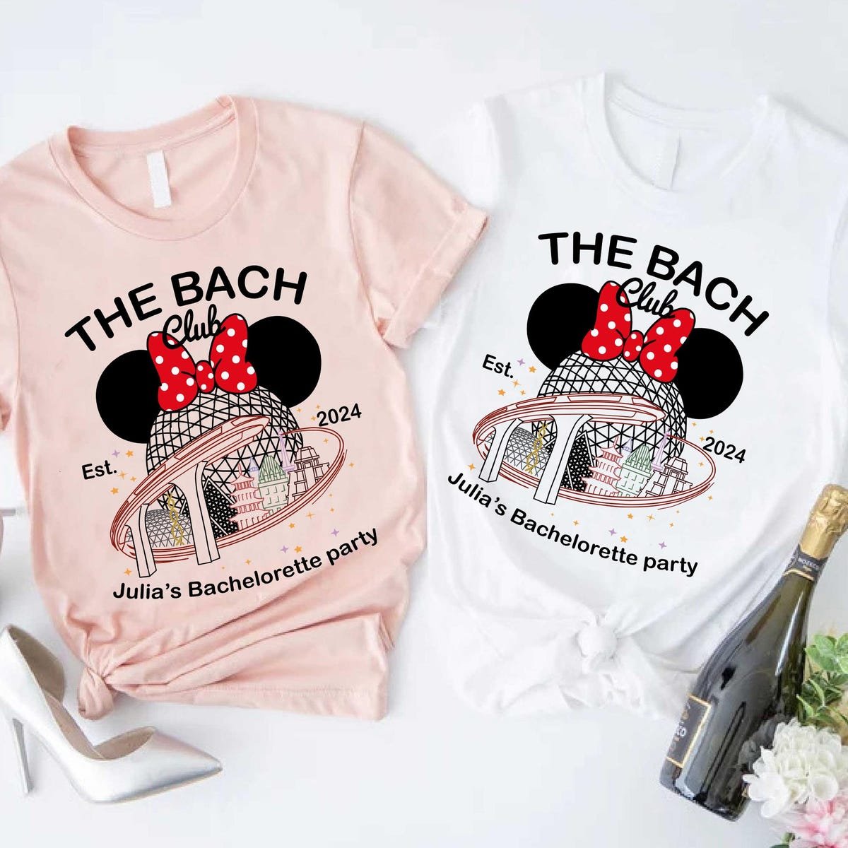 Disney Epcot Bachelorette Party Shirt Wedding Trip 2024 Bride Matching