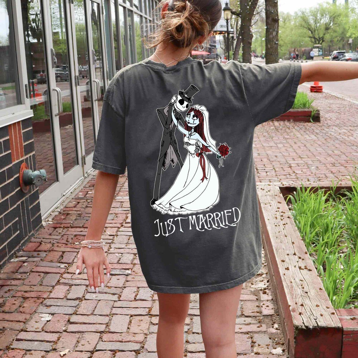 Disney Jack and Sally Couple Shirt Personalized Halloween Tee