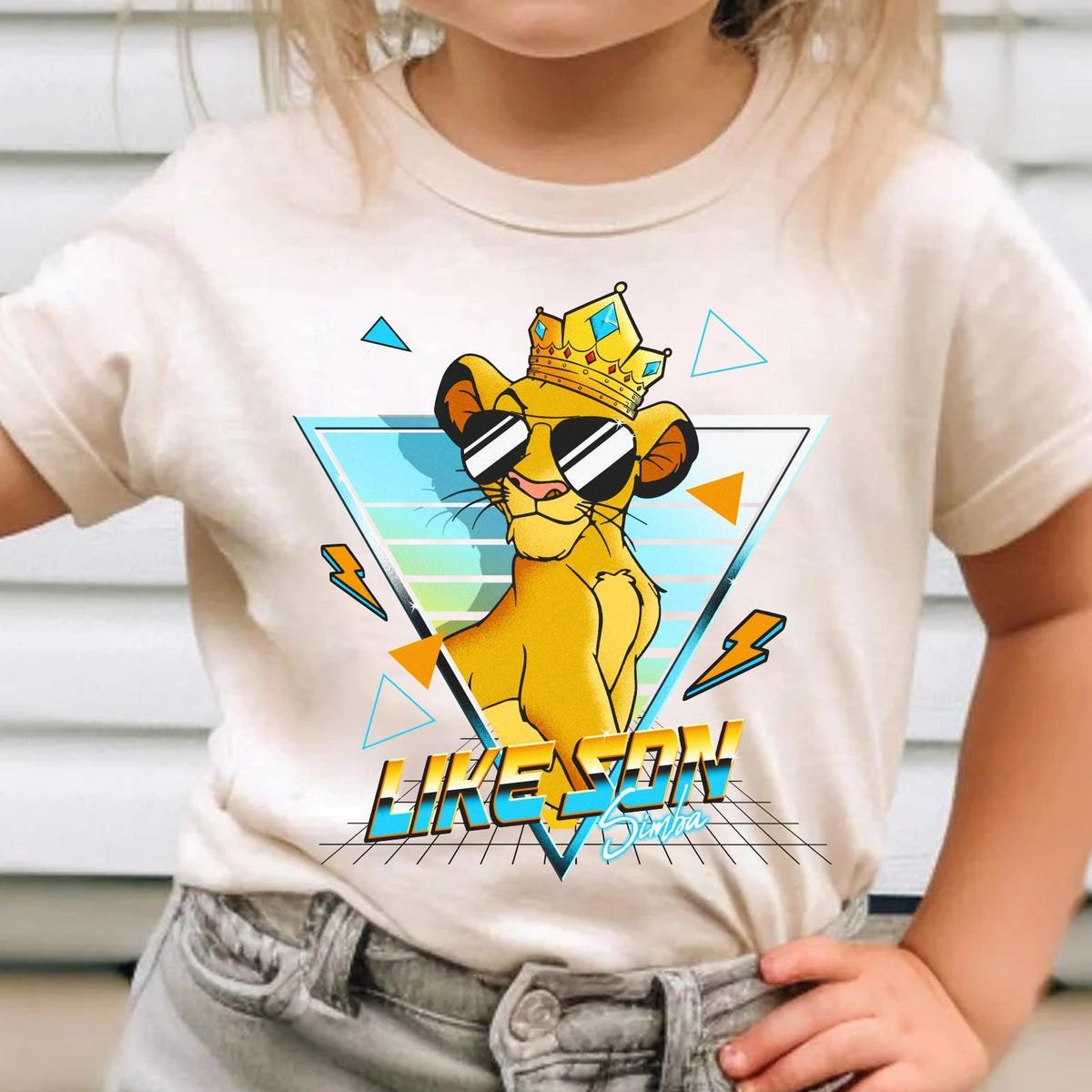 Disney Lion King Mufasa Simba Father's Day Shirt Matching Dad Son