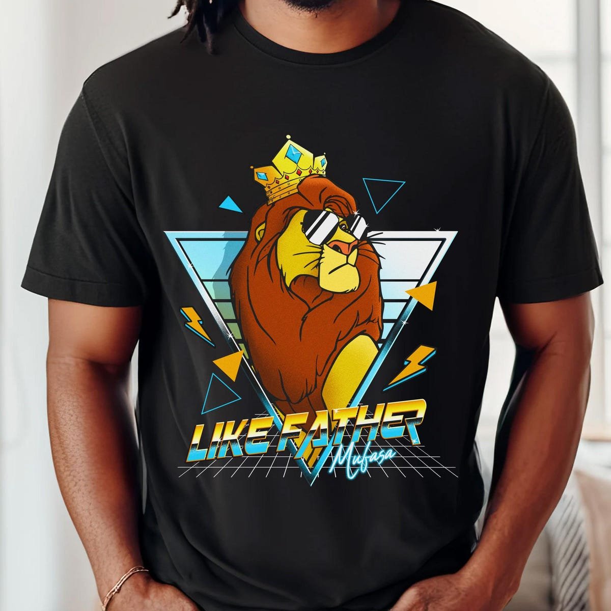 Disney Lion King Mufasa Simba Father's Day Shirt Matching Dad Son