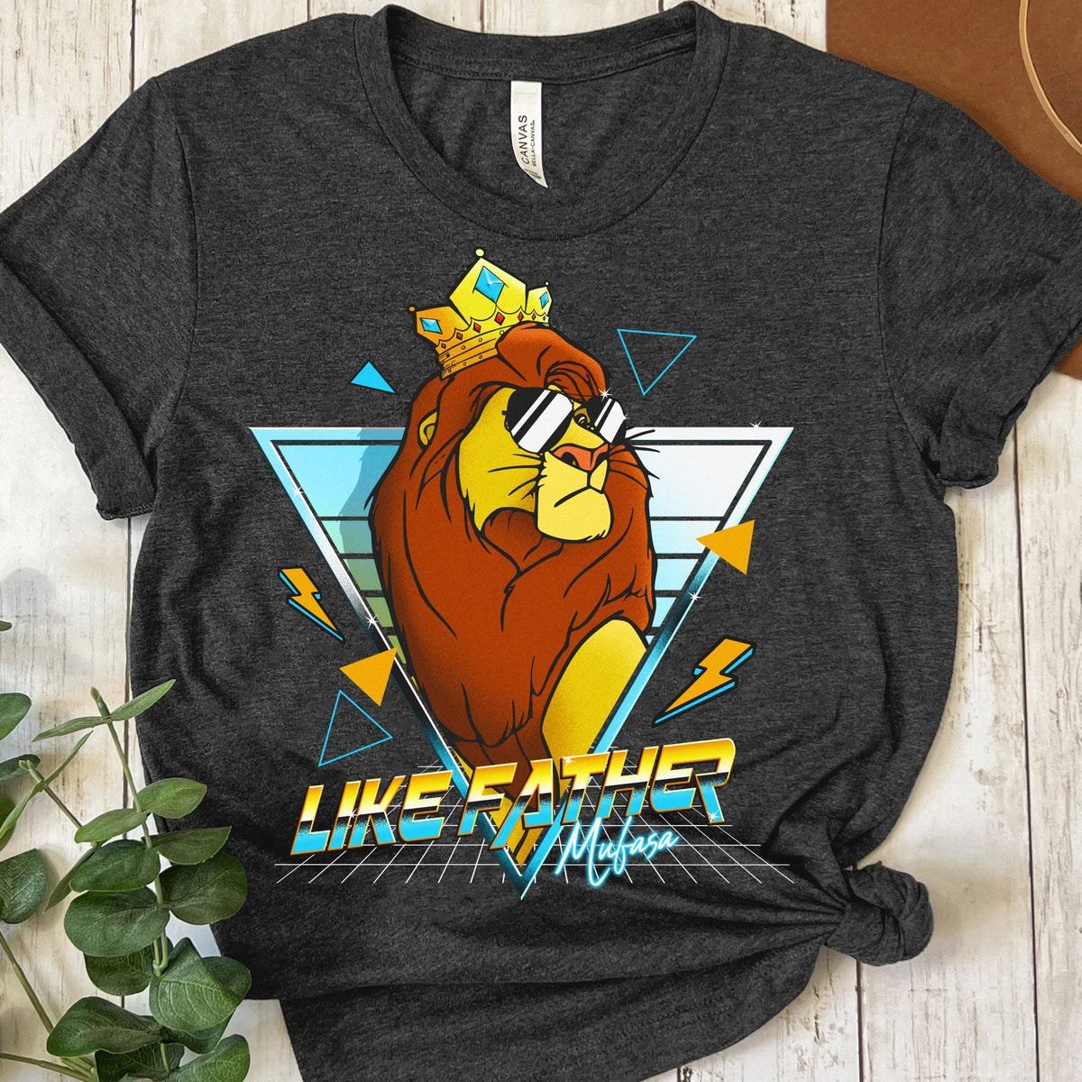 Disney Lion King Mufasa Simba Father's Day Shirt Matching Dad Son