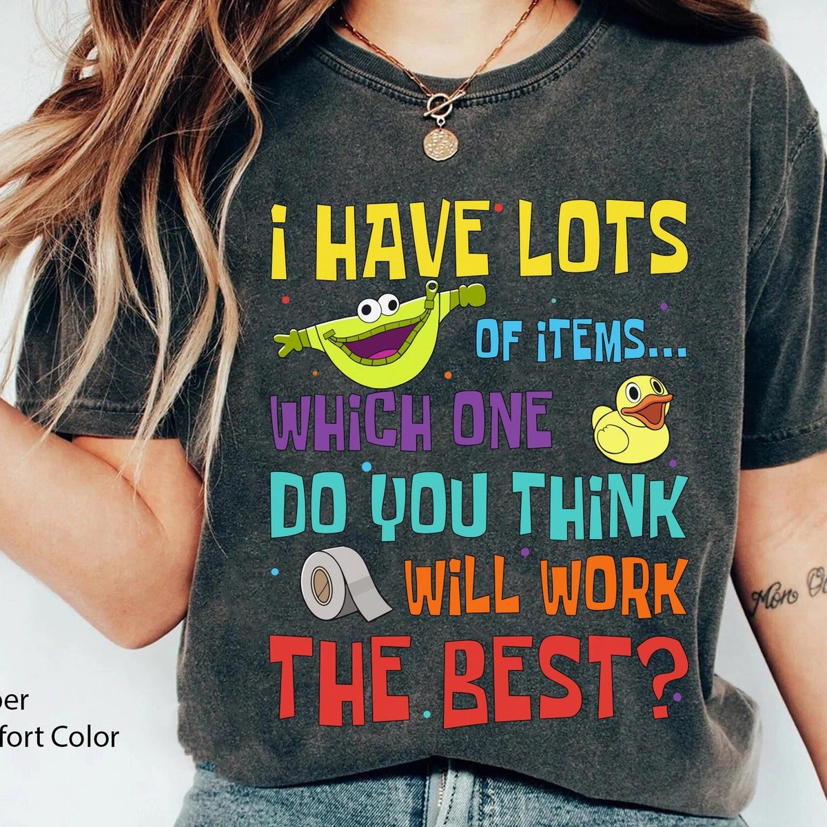 Disney Mental Health T-shirt Pouchy Bloofy Comfort Colors