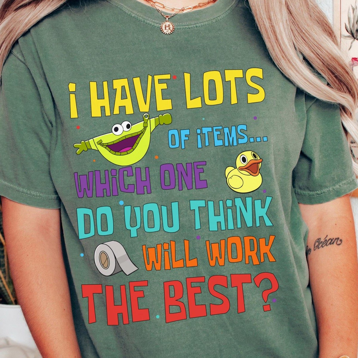 Disney Mental Health T-shirt Pouchy Bloofy Comfort Colors
