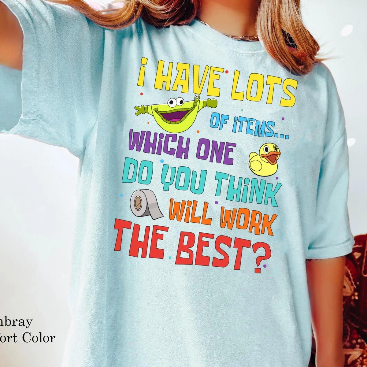 Disney Mental Health T-shirt Pouchy Bloofy Comfort Colors