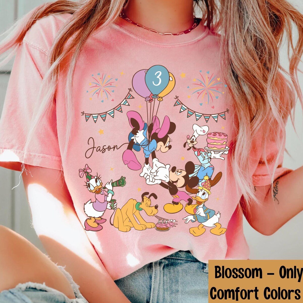 Disney Mickey Friends Birthday Shirt Family Matching Tee
