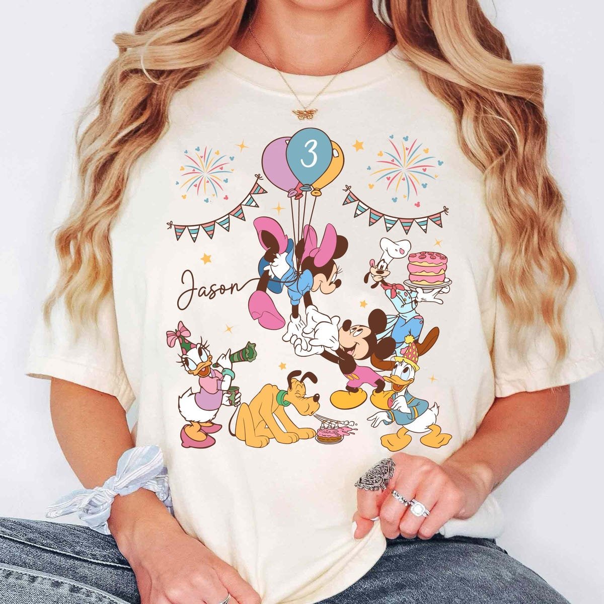 Disney Mickey Friends Birthday Shirt Family Matching Tee