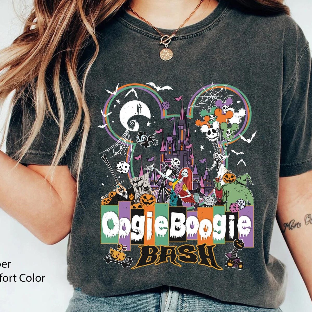 Disney Oogie Boogie Bash Shirt Halloween Mickey Ears Jack Skellington