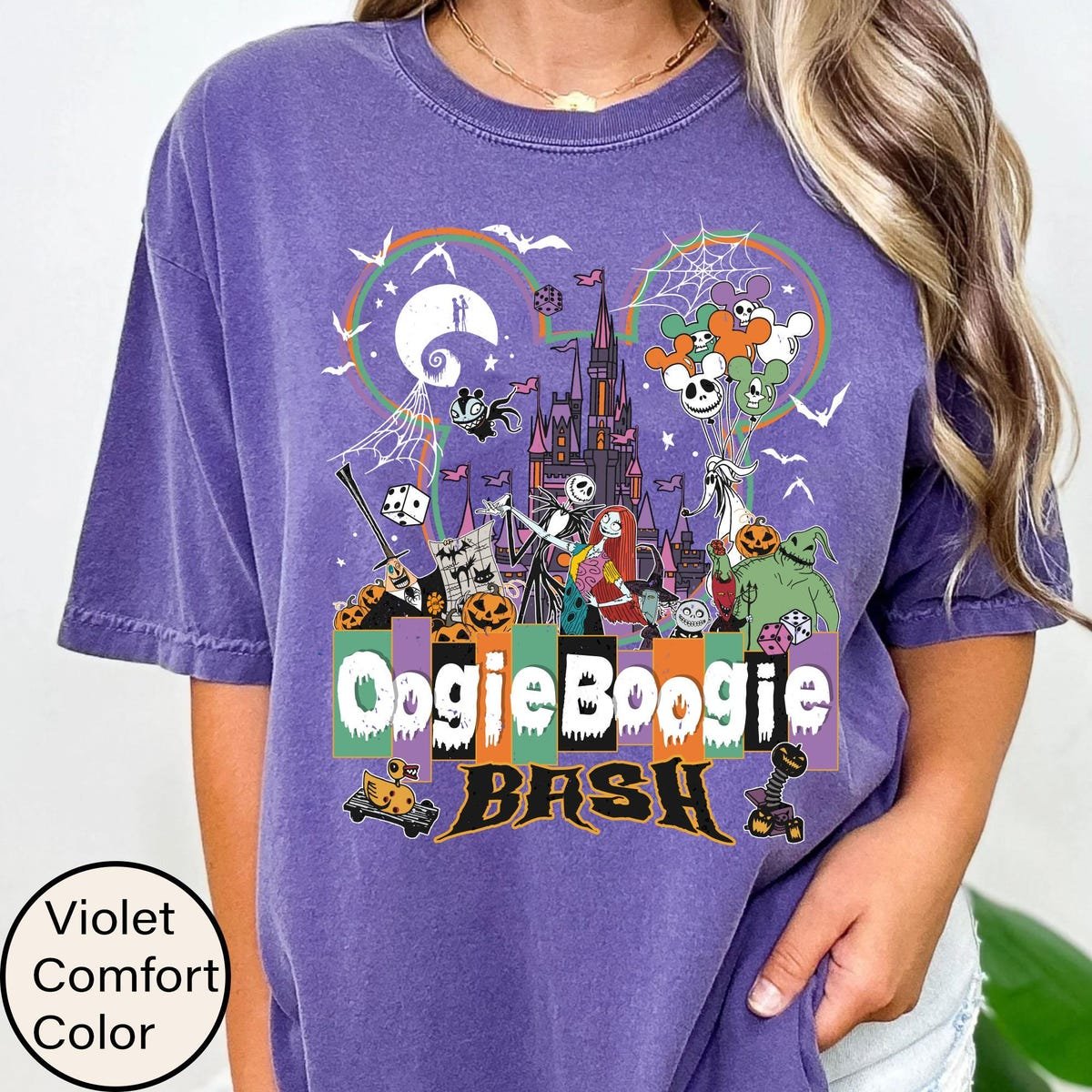 Disney Oogie Boogie Bash Shirt Halloween Mickey Ears Jack Skellington