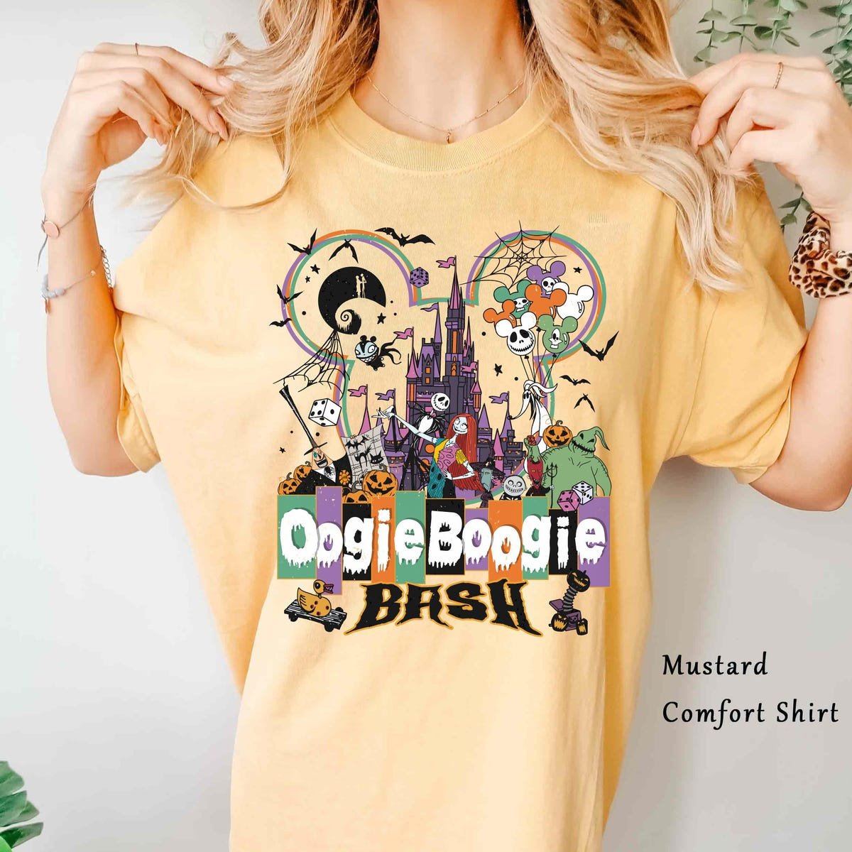 Disney Oogie Boogie Bash Shirt Halloween Mickey Ears Jack Skellington