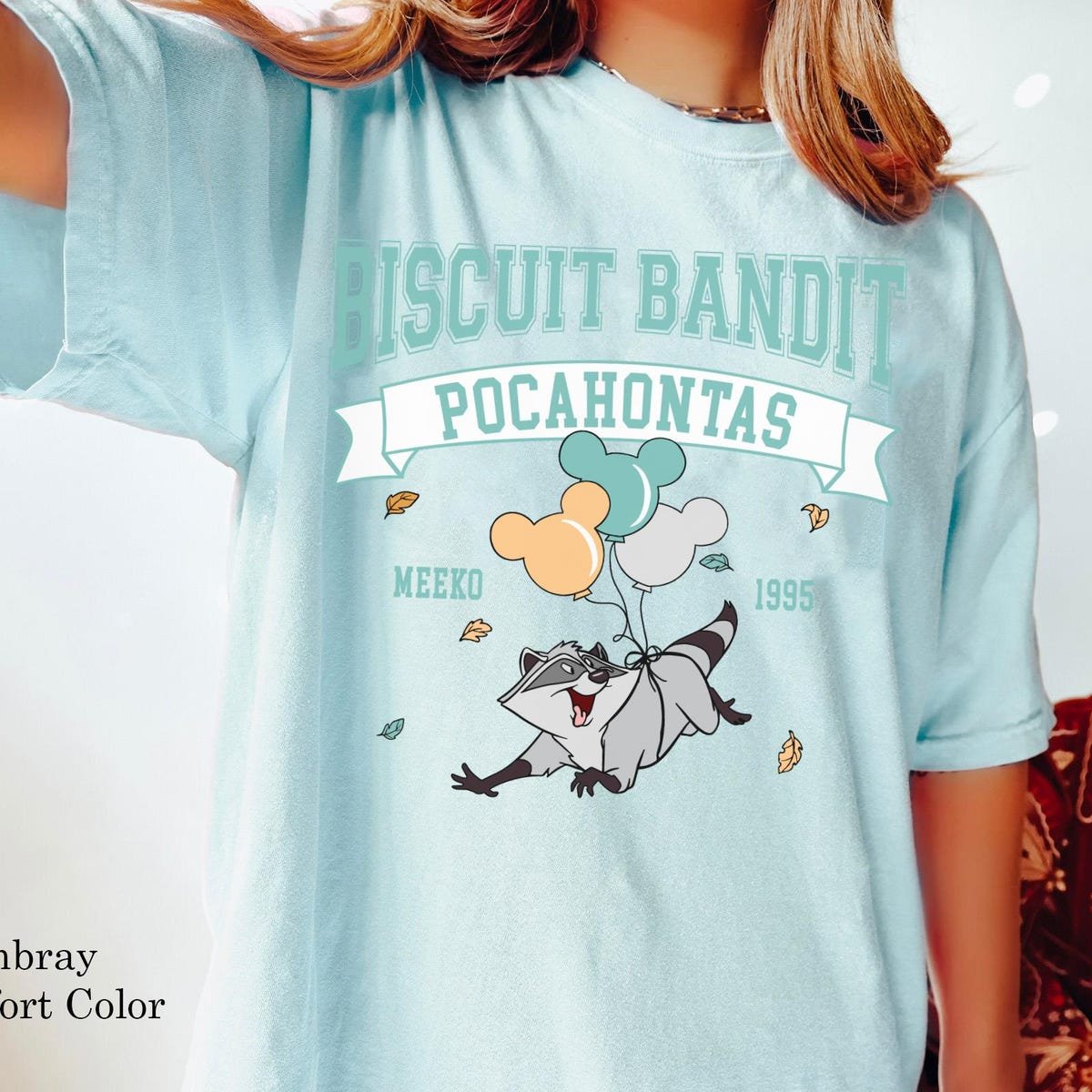 Disney Pocahontas Meeko Raccoon T-shirt Retro 1995 Gift for Fans