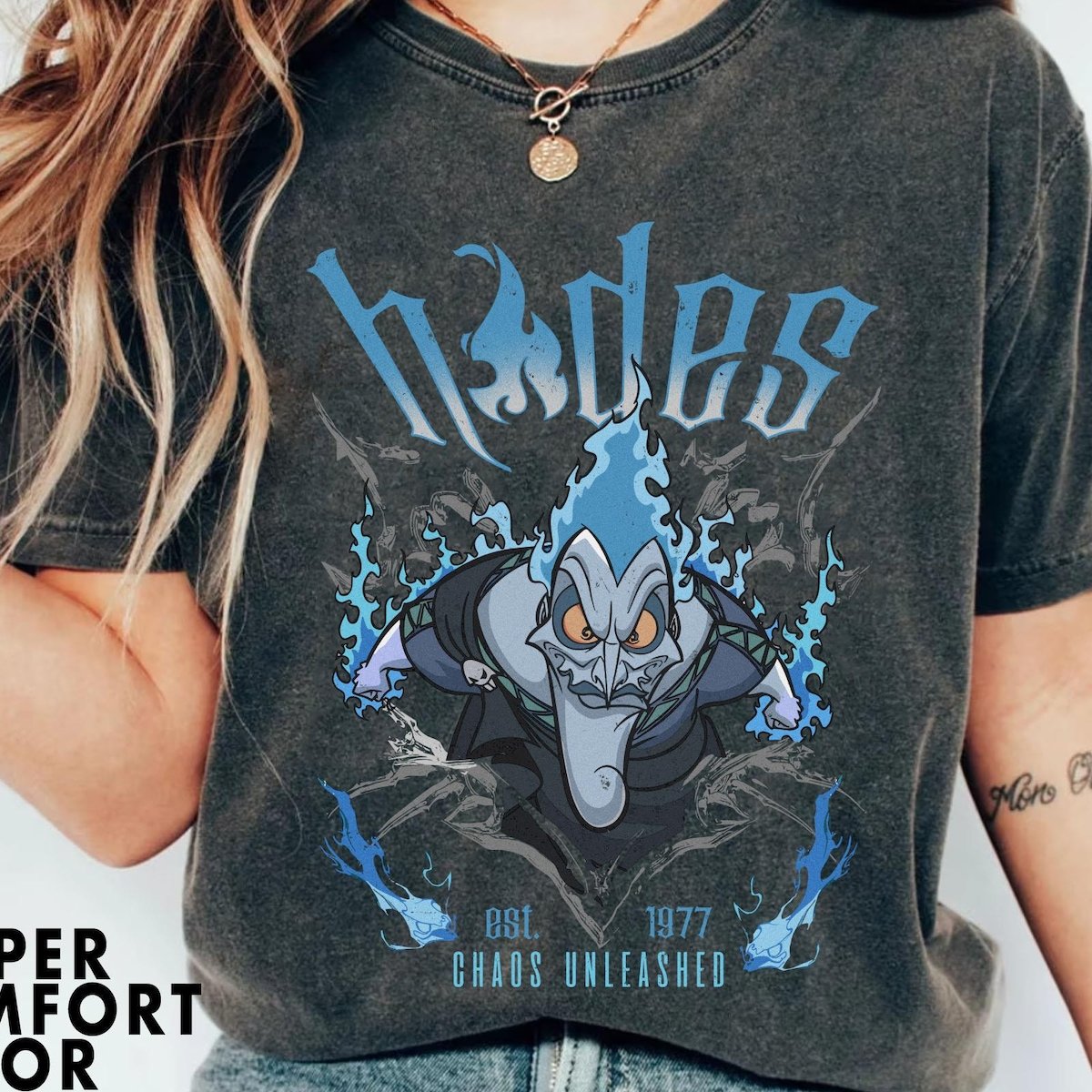Disney Villains Hercules Shirt Hades 1997 Chaos Unleashed Tee