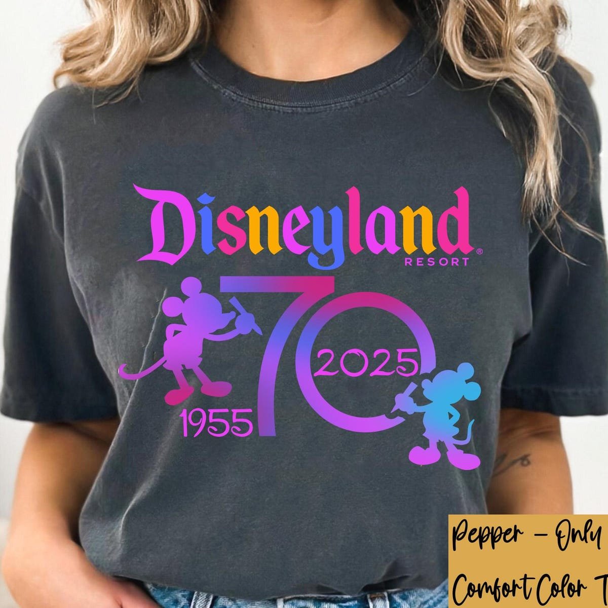 Disneyland 70th Anniversary Shirt Mickey Minnie Family Trip Tee 2025