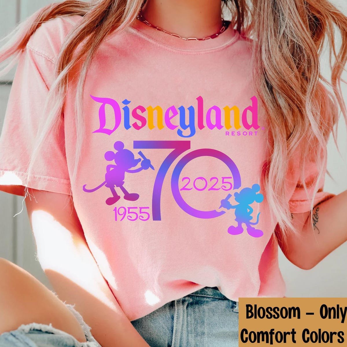 Disneyland 70th Anniversary Shirt Mickey Minnie Family Trip Tee 2025