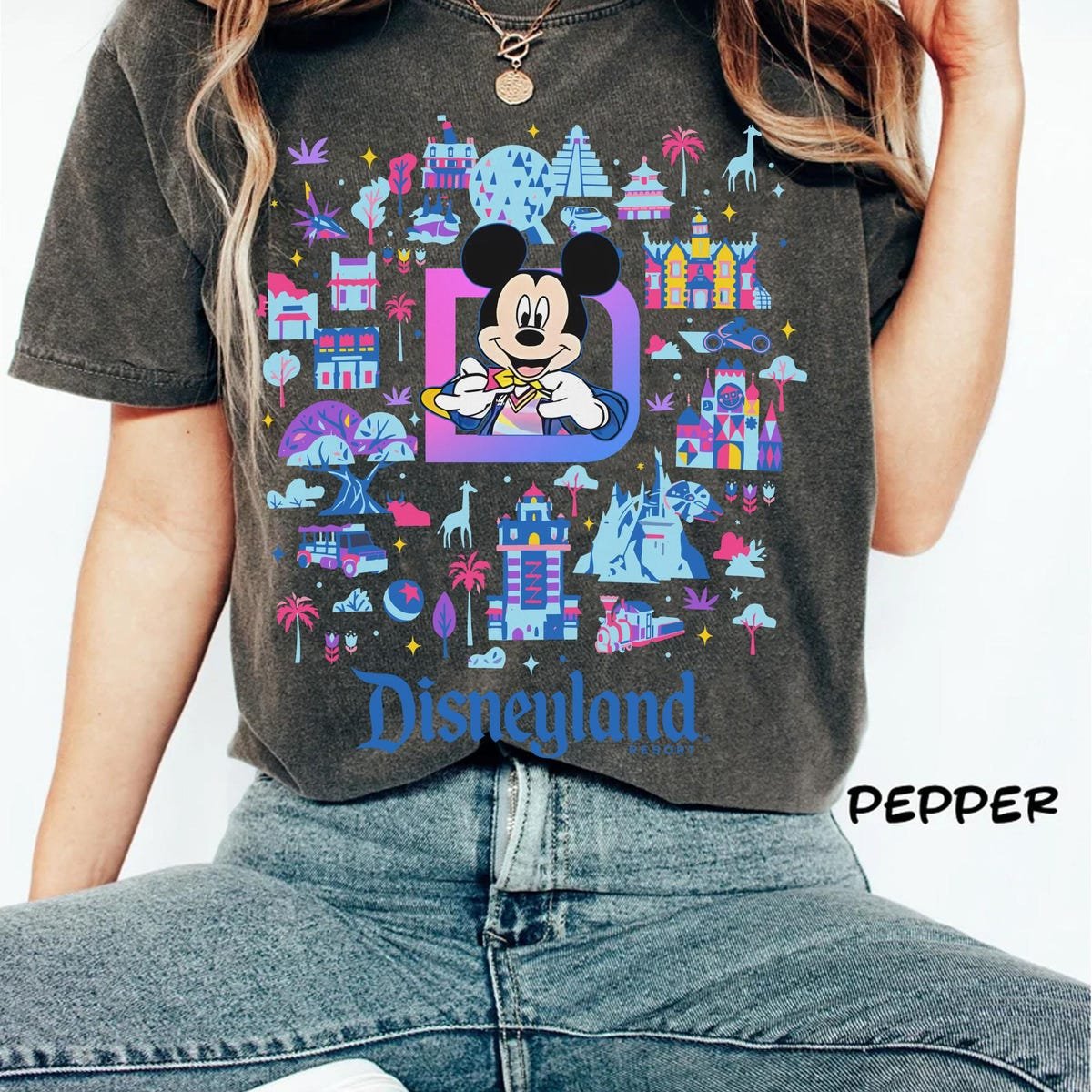 Disneyland 70th Anniversary Shirt Mickey Platinum Celebration Family Tee
