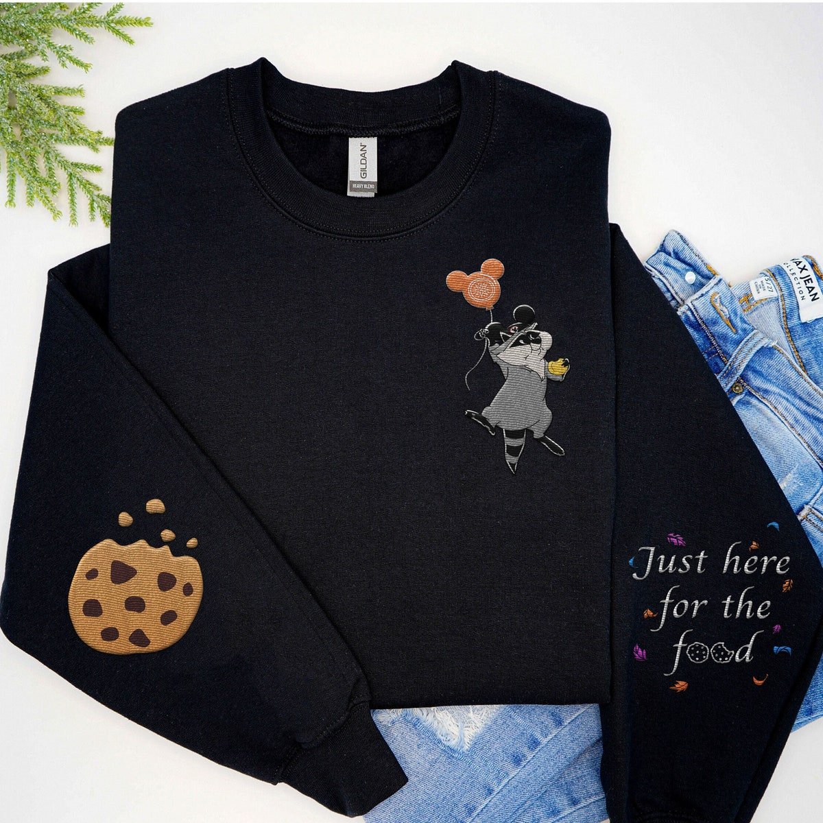 Embroidered Meeko Sweatshirt for Family Vacation Magic Kingdom 2024