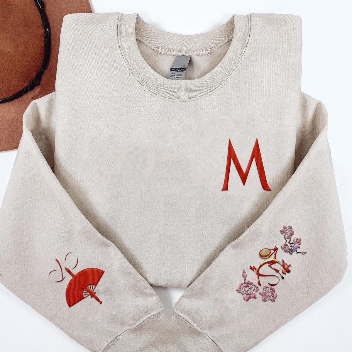 Embroidered Mulan Sweatshirt Disney Princess Pullover 2025