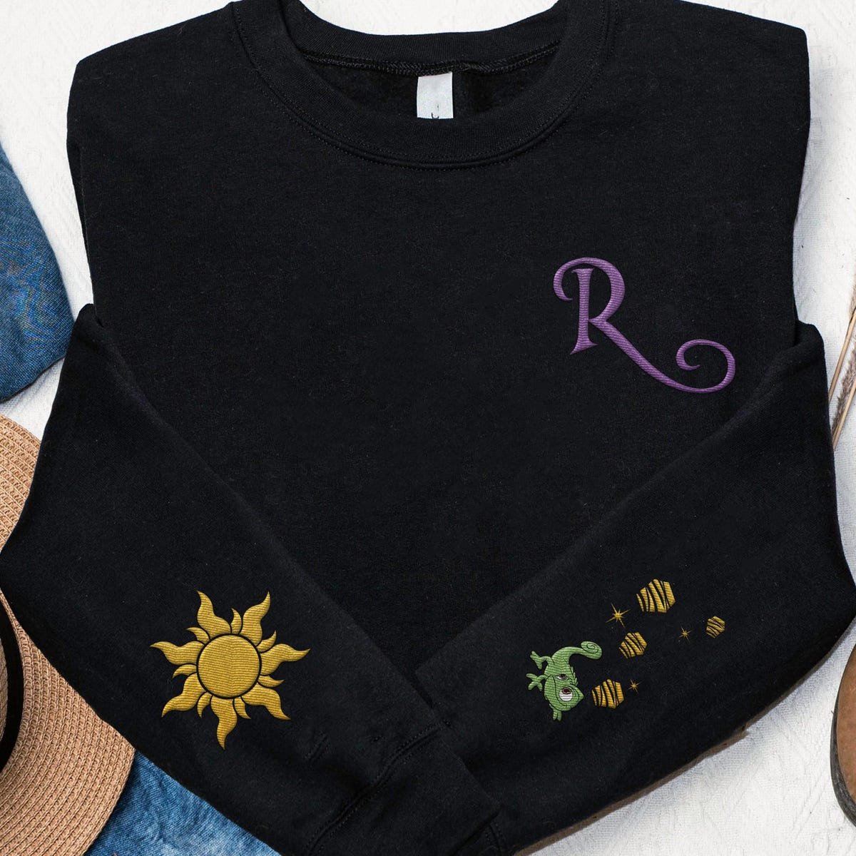 Embroidered Rapunzel Sweatshirt Disney Princess 2025 Gift