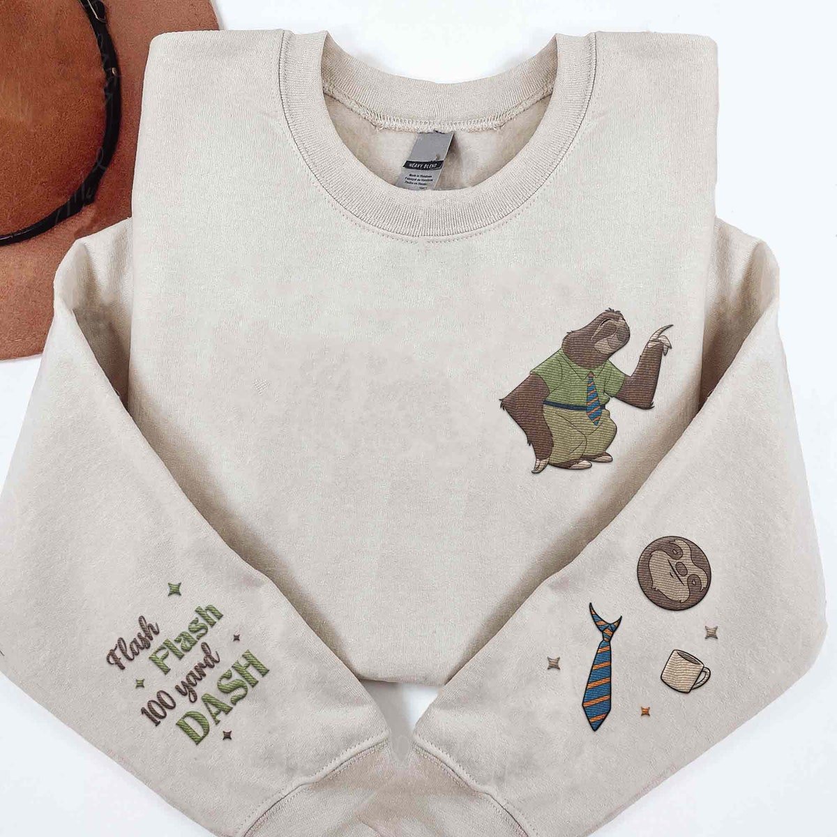 Embroidered Zootopia Sloth Sweatshirt for Disney Trip