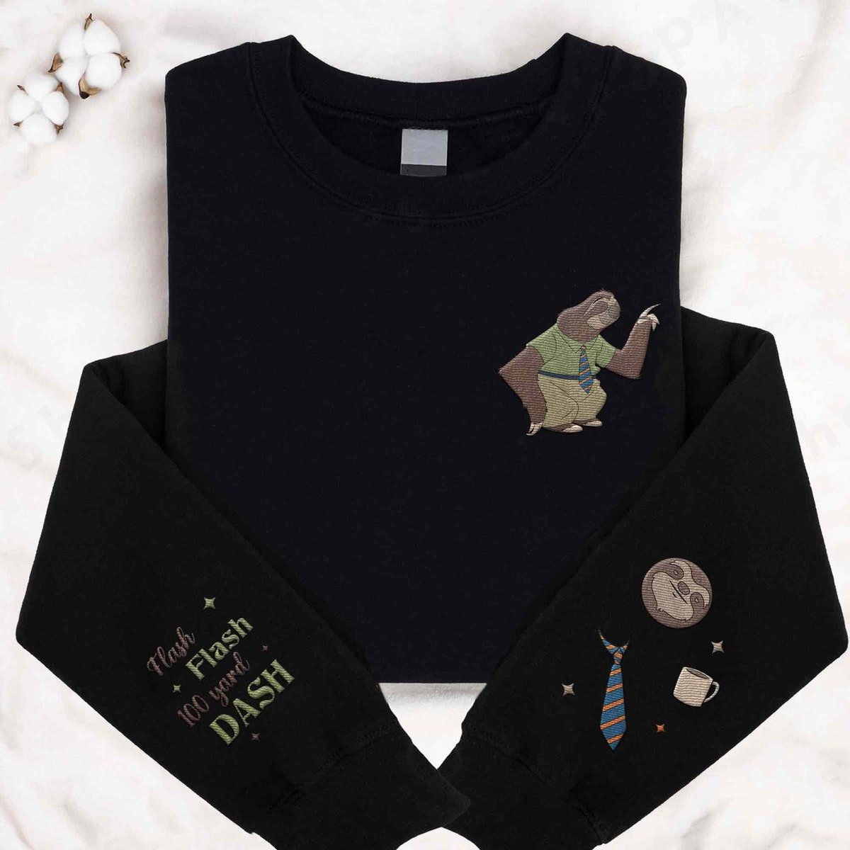 Embroidered Zootopia Sloth Sweatshirt for Disney Trip