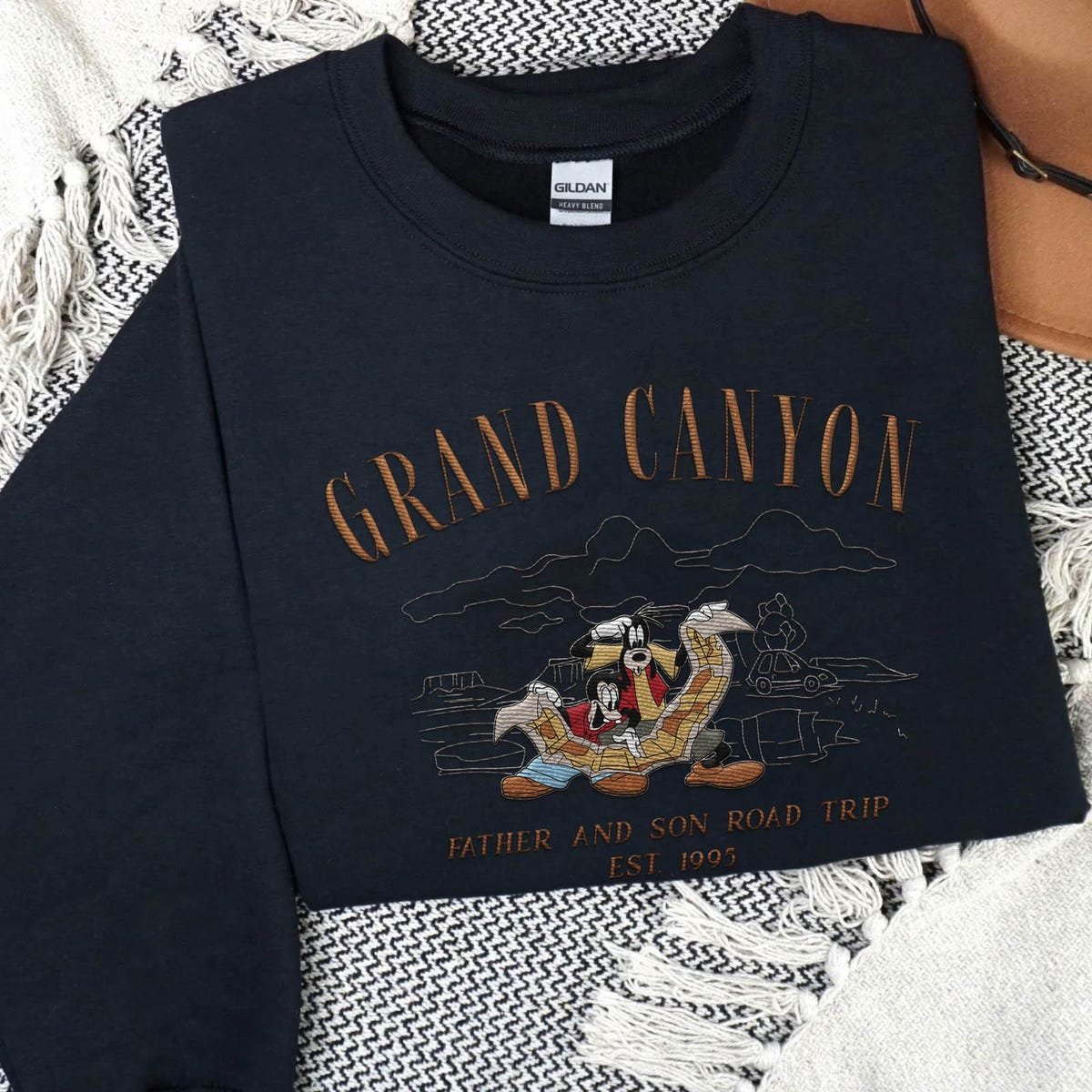 Goofy Movie Grand Canyon Sweatshirt Disney Road Trip 1995