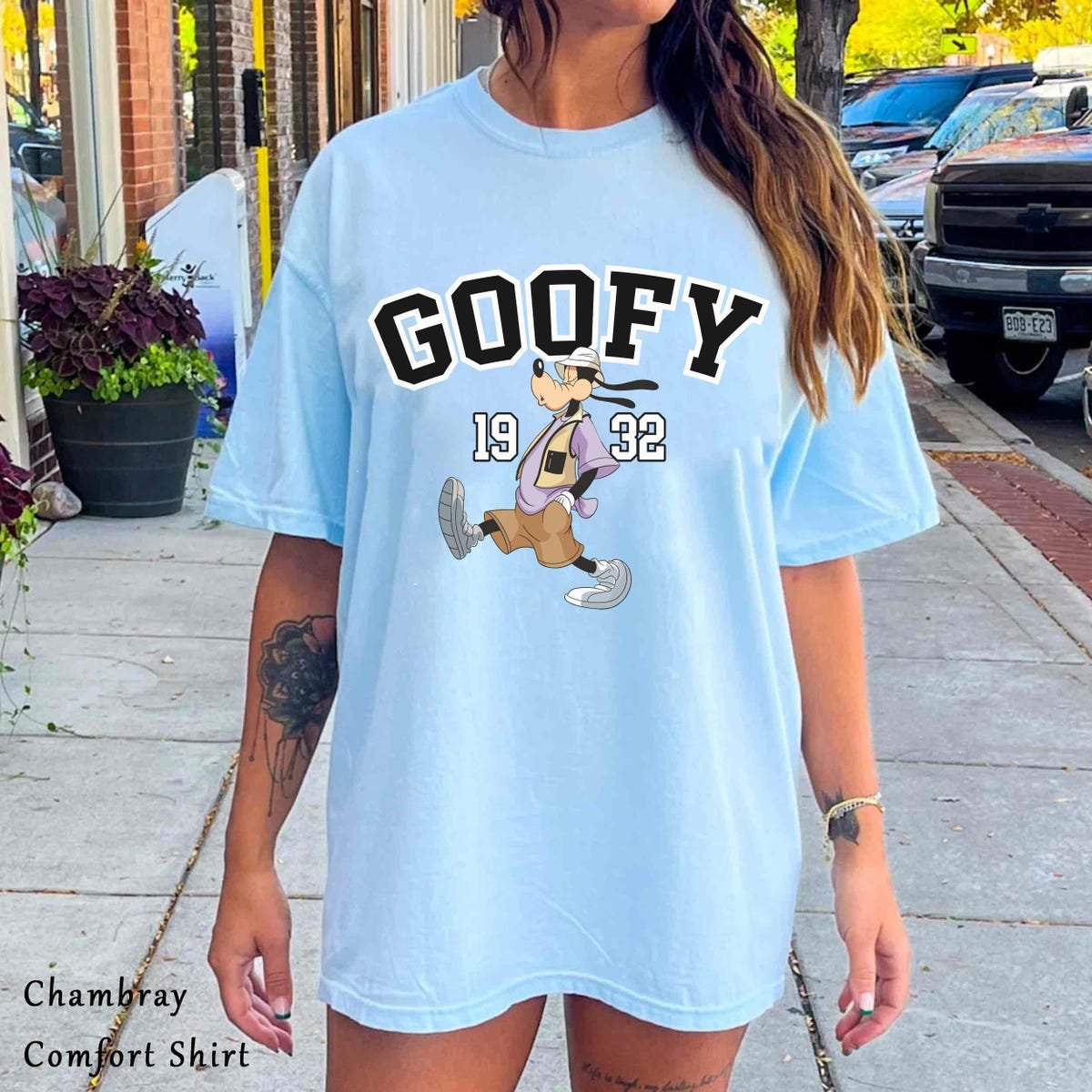 Goofy Vintage Streetwear T-Shirt Mickey 1932 Retro Family Tee